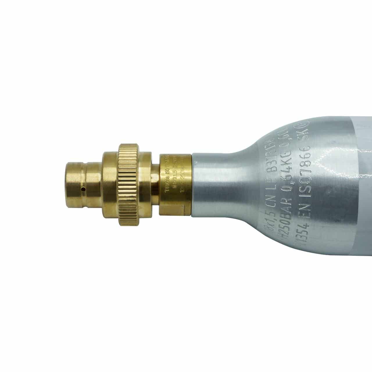 Quick-Adapter für CO2 Wasser-Sprudler DUO, Art und  Terra - 425 g | 60 Liter Alu-Zylinder
